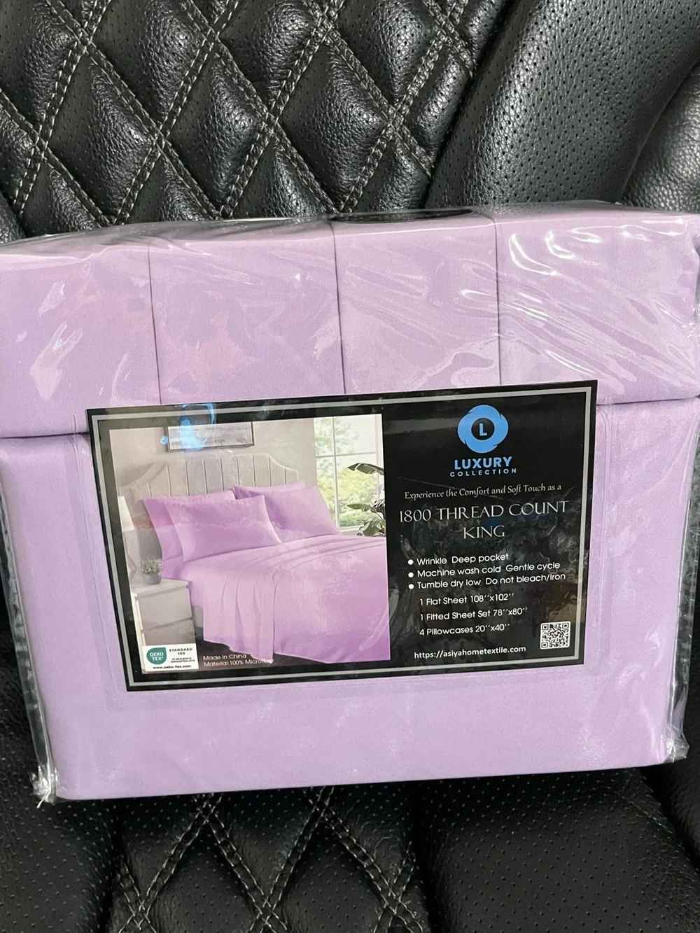 1800 Thread Count King Sheet Set - Lavender